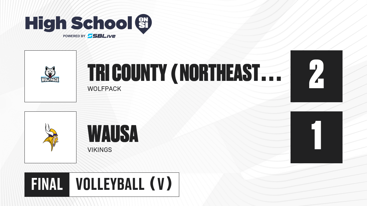 Tri County (Northeast Wakefield) vs Wausa Girls Volleyball Oct 12