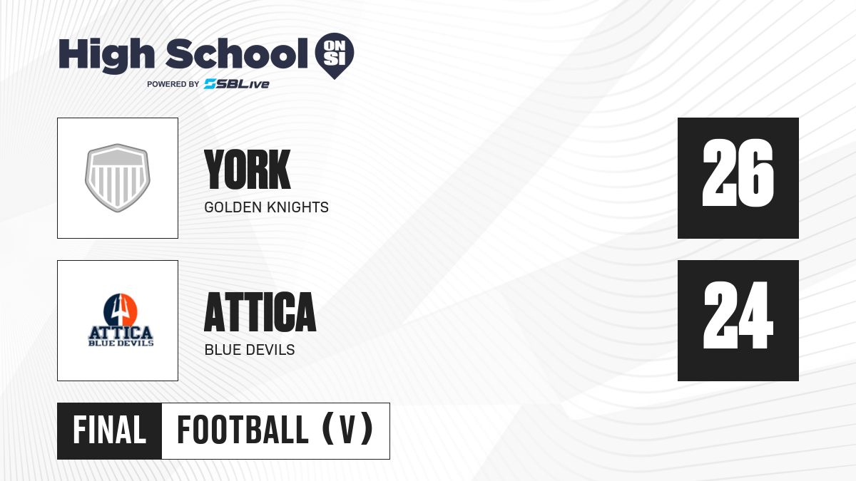 York vs Attica Football Oct 25, 2024 High School On SI