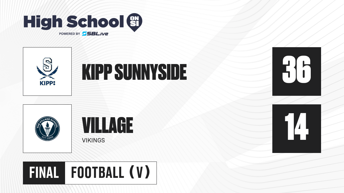 KIPP Sunnyside vs Village Football Oct 25, 2024 High School On SI