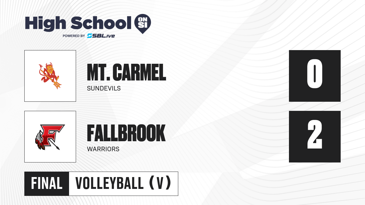 Mt. Carmel vs Fallbrook Girls Volleyball Oct 12, 2024 High School On SI