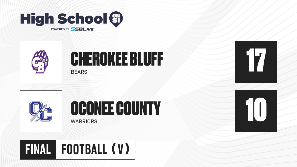 Cherokee Bluff vs Oconee County Football Oct 17, 2024 High School On SI