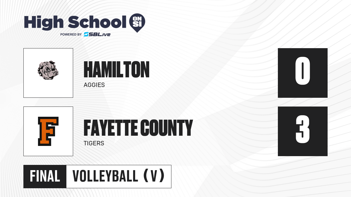 Hamilton vs Fayette County Girls Volleyball Oct 17, 2024 High
