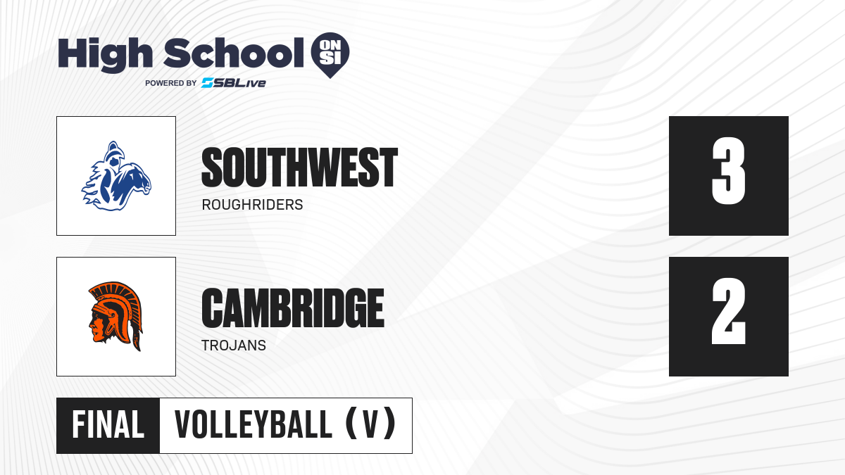 Southwest vs Cambridge Girls Volleyball Oct 21, 2024 High School On SI