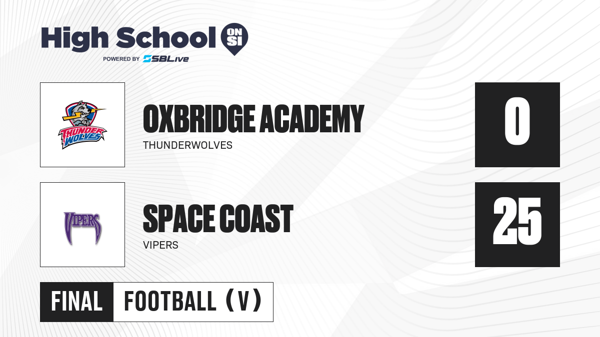 Oxbridge Academy vs Space Coast Football Oct 18, 2024 High School On SI