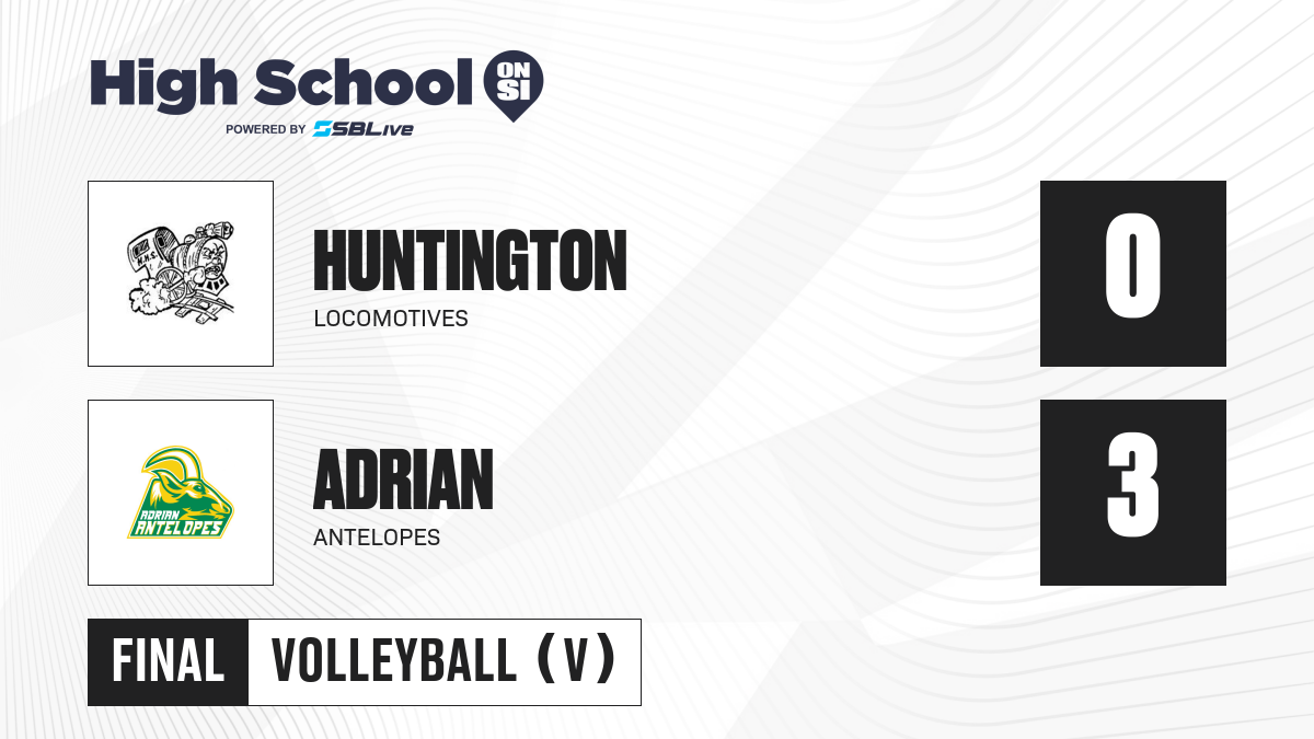 Huntington vs Adrian Girls Volleyball Oct 22, 2024 High School On SI