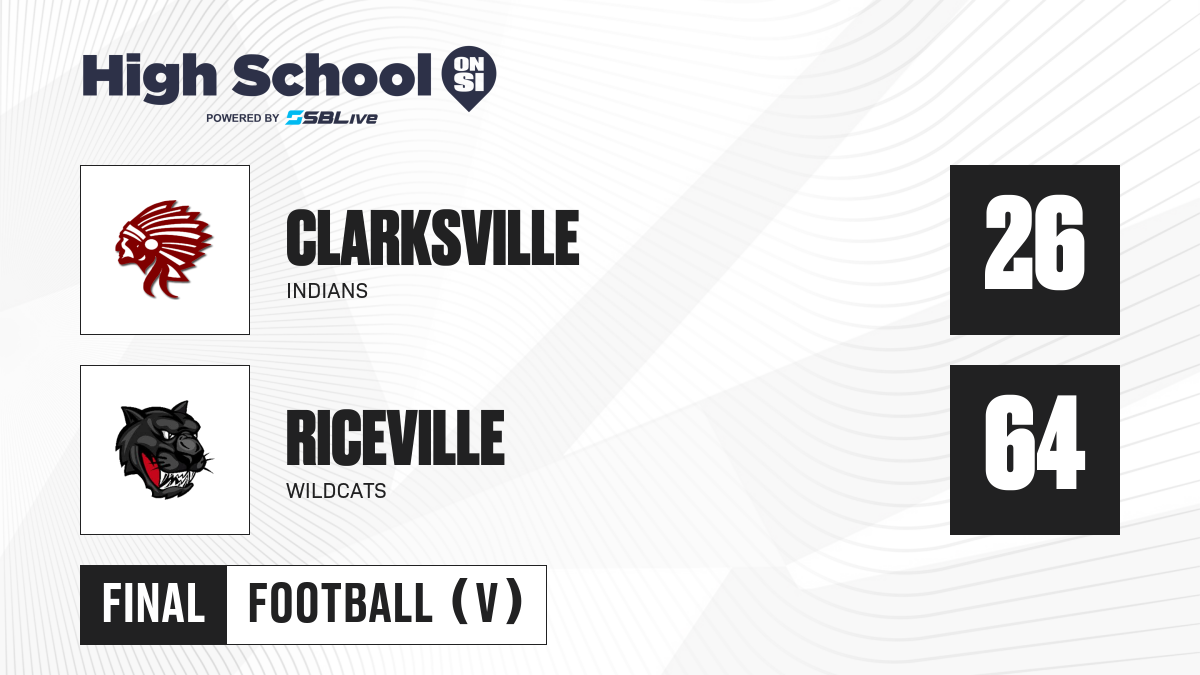 Clarksville vs Riceville Football Oct 25, 2024 High School On SI