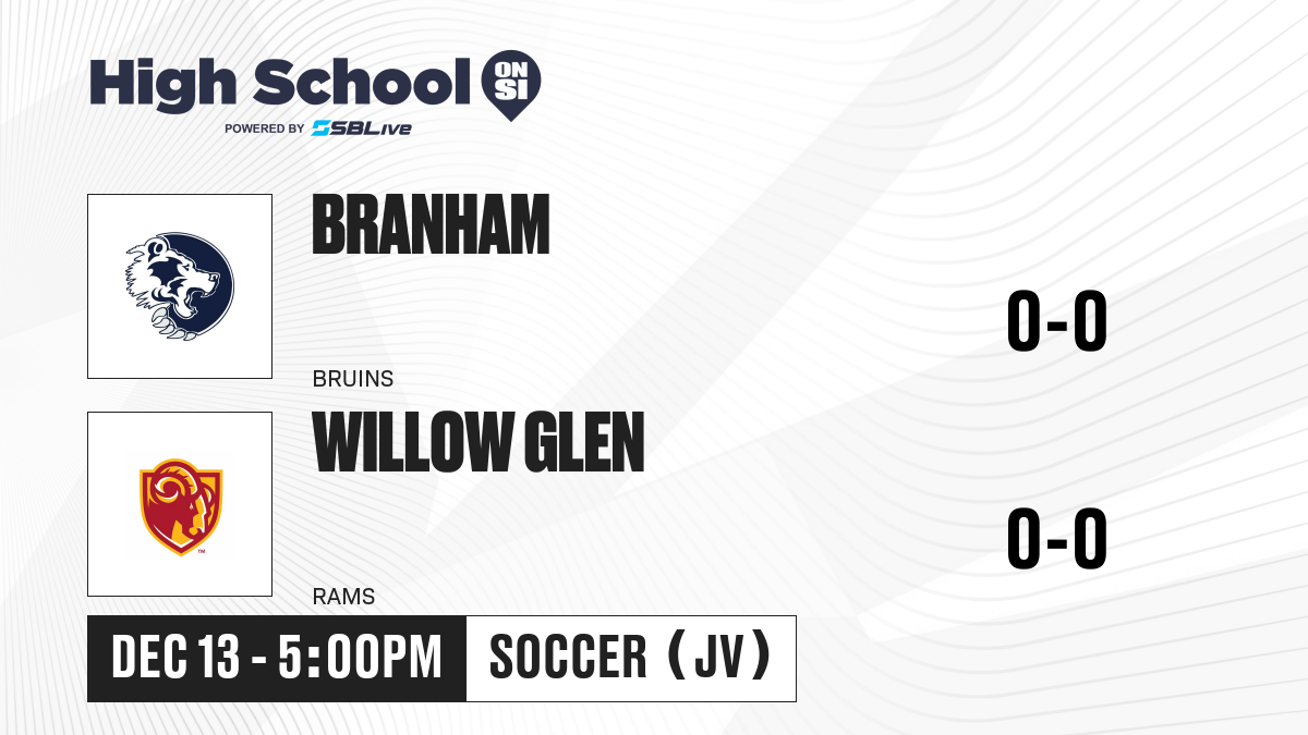 Branham vs Willow Glen JV Girls Soccer Dec 13, 2024 High School On SI