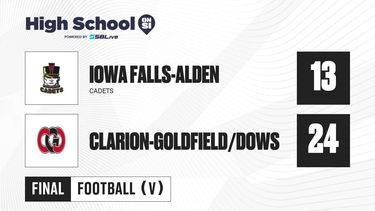 Iowa FallsAlden vs ClarionGoldfield/DOWS Football Oct 25, 2024