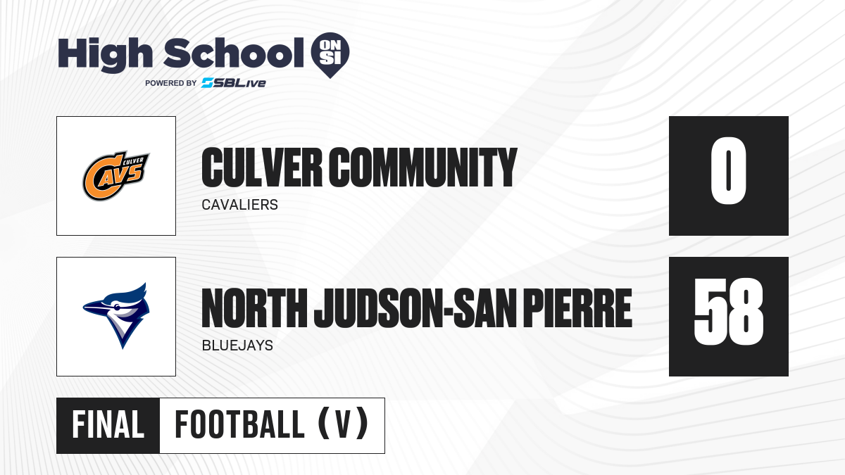 Culver Community vs North JudsonSan Pierre Football Nov 1, 2024 High School On SI