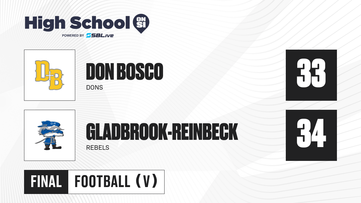 GladbrookReinbeck vs Don Bosco Football Nov 7, 2024 High School On SI