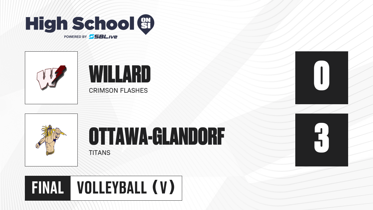 Willard vs OttawaGlandorf Girls Volleyball Nov 2, 2024 High School