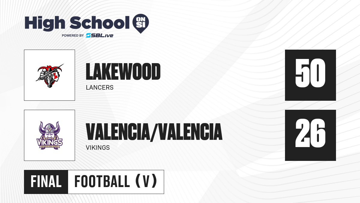 Lakewood vs Valencia Football Nov 8, 2024 High School On SI