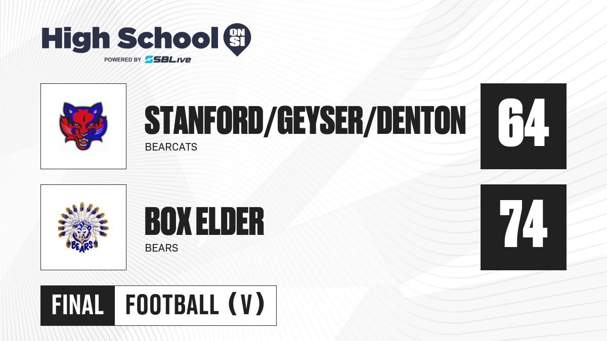 Stanford/Geyser/Denton vs Box Elder Football Nov 8, 2024 High