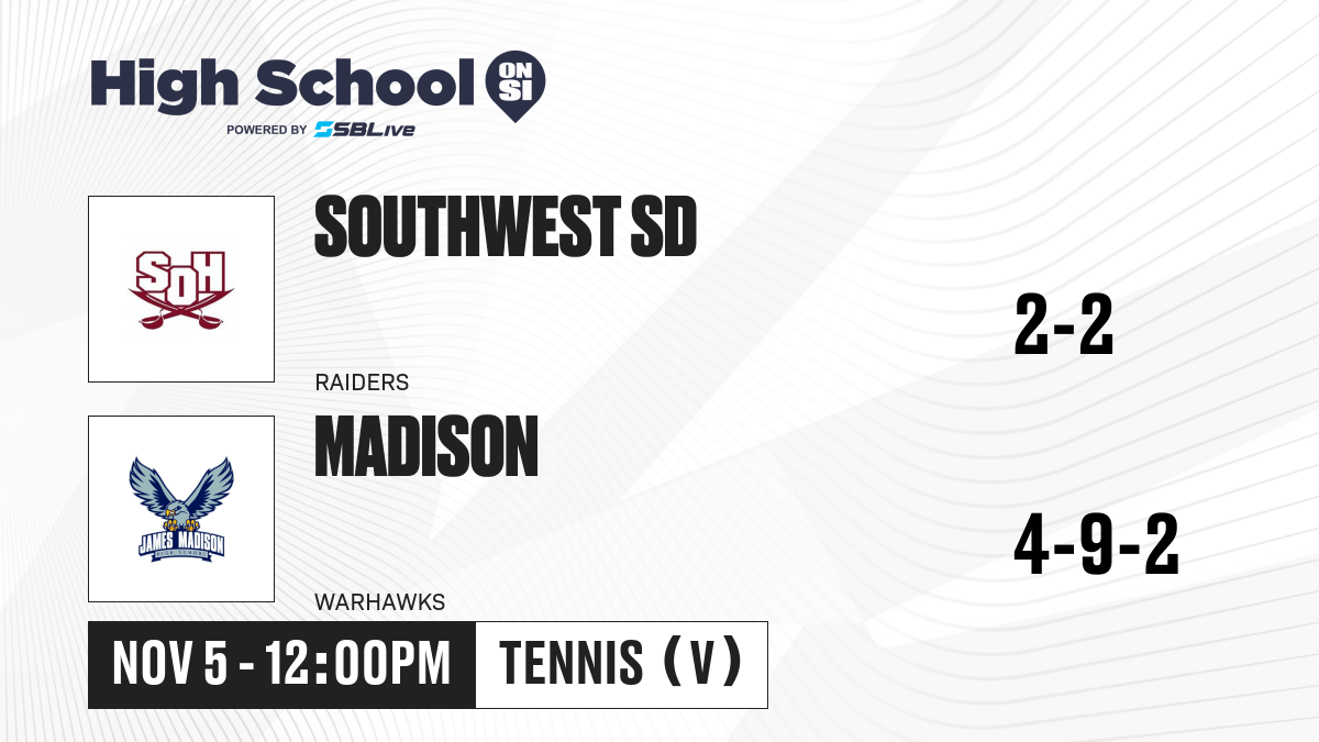 Southwest SD vs Madison Girls Tennis Nov 5, 2024 High School On SI