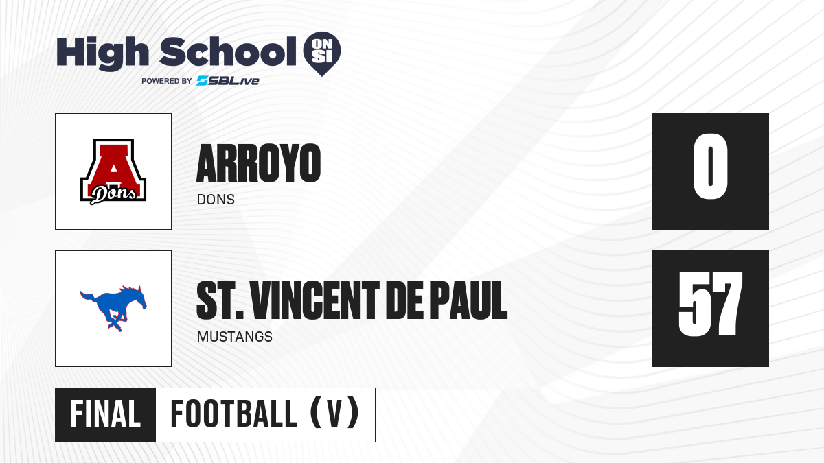 Arroyo vs St. Vincent de Paul Football Nov 16, 2024 High School On SI