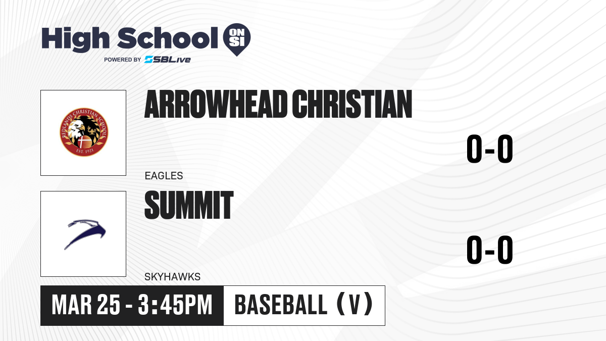 Arrowhead Christian vs Summit Baseball Mar 25, 2025 High School On SI