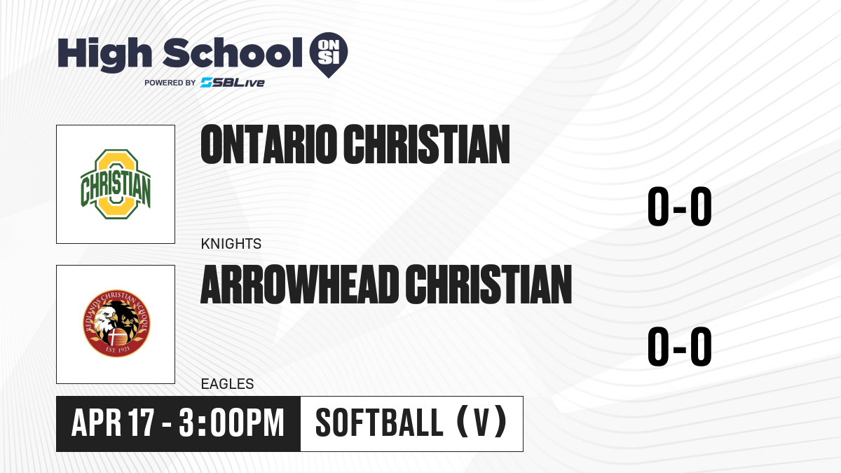 Ontario Christian vs Arrowhead Christian Softball Apr 17, 2025 High