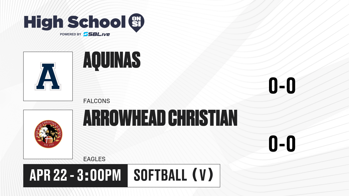 Aquinas vs Arrowhead Christian Softball Apr 22, 2025 High School On SI