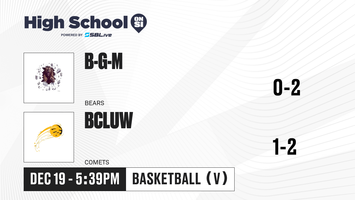 B-G-M Vs BCLUW Boys Basketball - Dec 19, 2024 - High School On SI