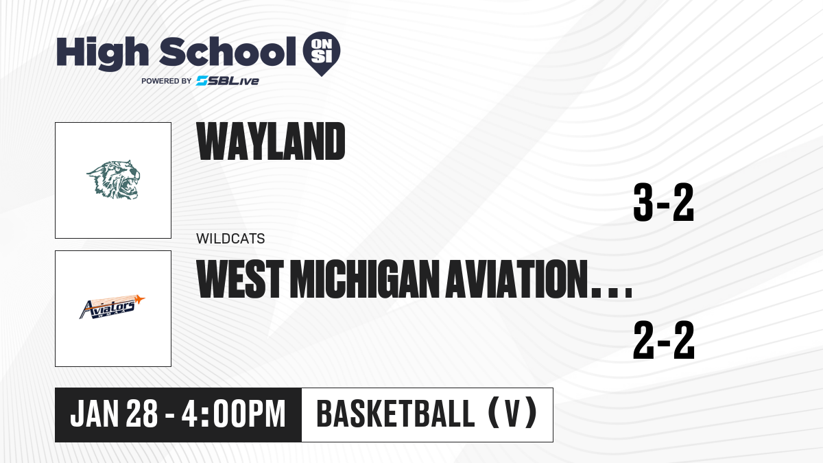 Wayland Vs West Michigan Aviation Academy Boys Basketball - Jan 28 