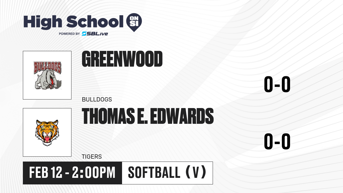 Greenwood Vs Thomas E. Edwards Softball - Feb 12, 2025 - High School On Si