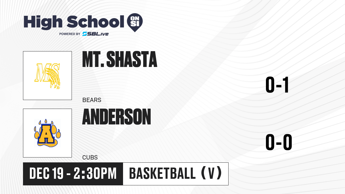 Mt. Shasta vs Anderson Girls Basketball - Dec 19, 2024 - High School On SI