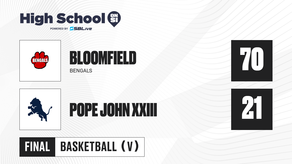 Bloomfield Vs Pope John Xxiii Boys Basketball - Dec 21, 2024 - High 