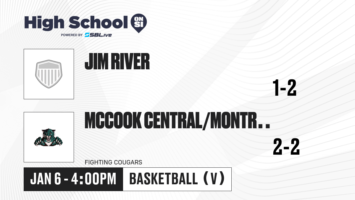 Jim River Vs Mccook Central Montrose Boys Basketball - Jan 6, 2025 