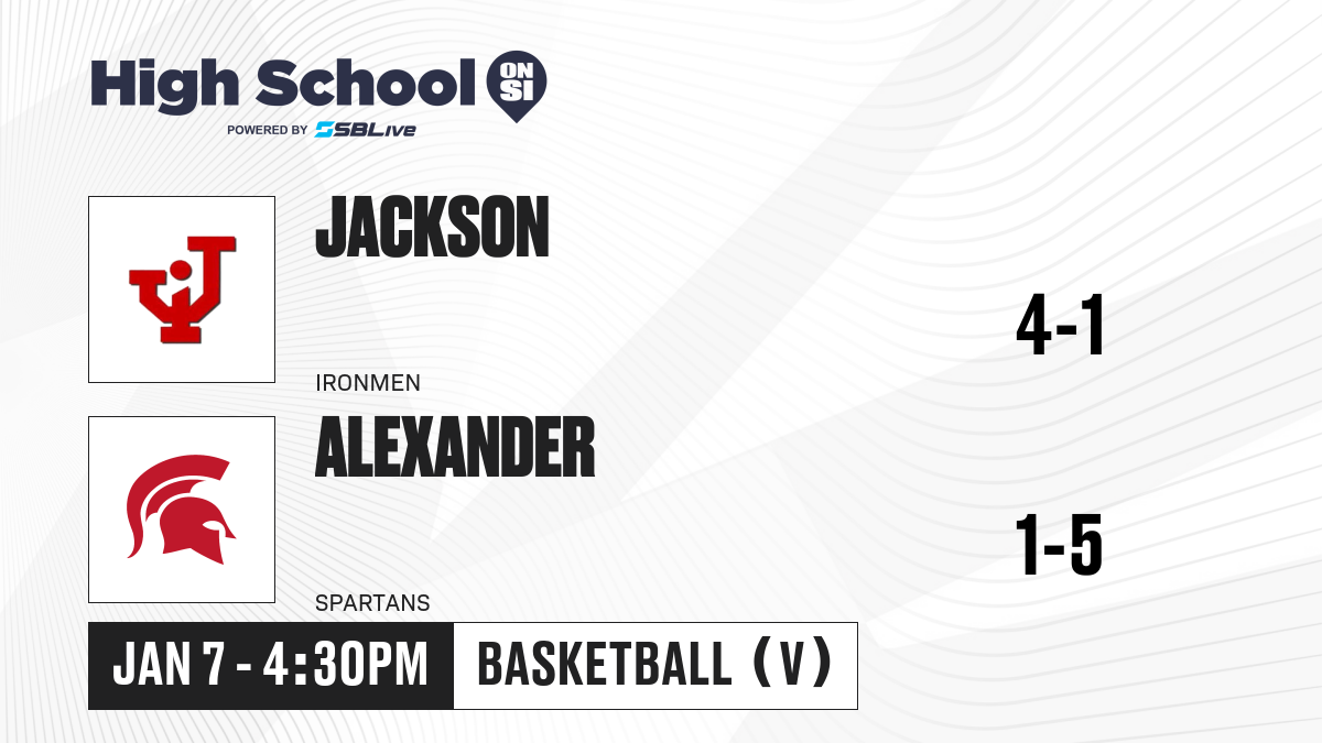 Jackson Vs Alexander Boys Basketball - Jan 7, 2025 - High School On Si