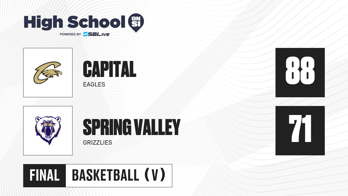 Capital Vs Spring Valley Boys Basketball - Dec 18, 2024 - High School On Si