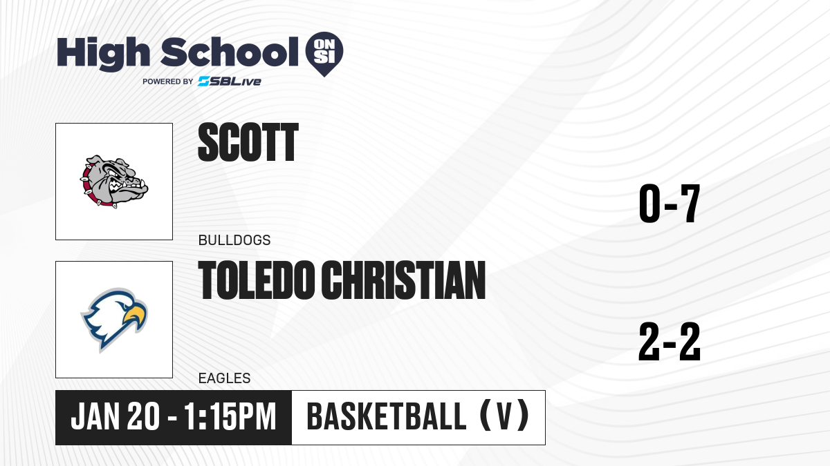 Scott vs Toledo Christian Girls Basketball - Jan 20, 2025 - High School ...