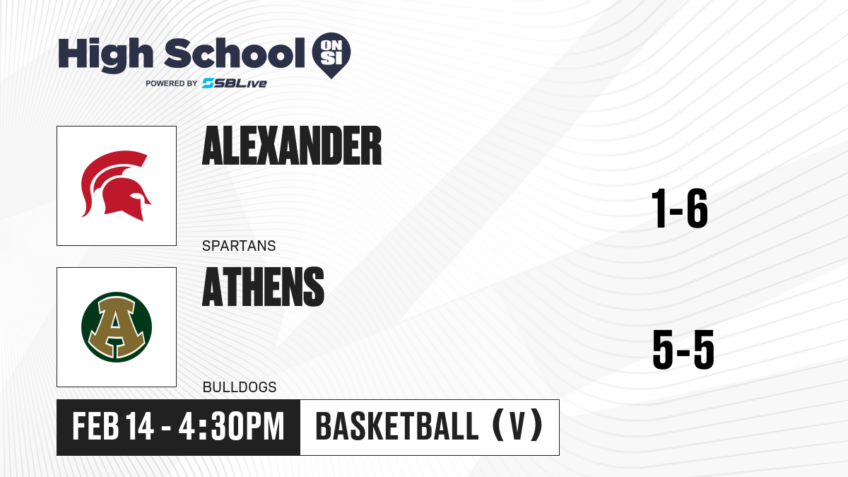 Alexander vs Athens Boys Basketball - Feb 14, 2025 - High School On SI