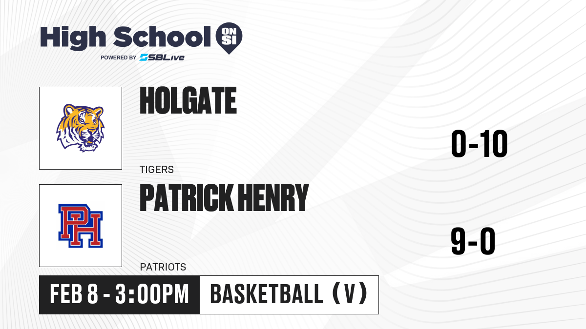 Holgate Vs Patrick Henry Boys Basketball - Feb 8, 2025 - High School On Si