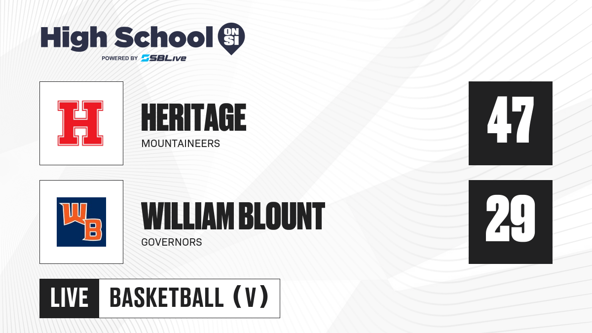 Heritage Vs William Blount Boys Basketball - Jan 3, 2025 - High School 