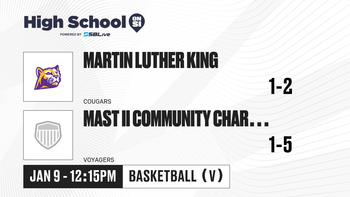 Martin Luther King vs MaST II Community Charter School Boys Basketball ...