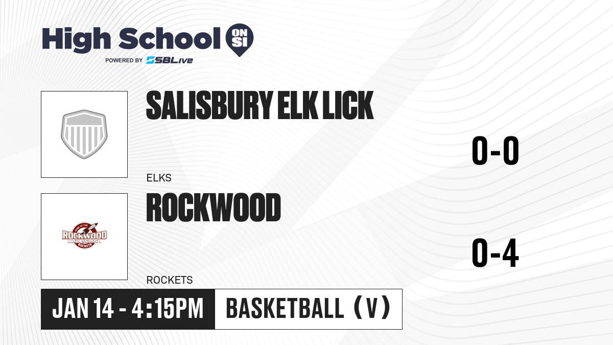 Salisbury Elk Lick vs Rockwood Boys Basketball - Jan 14, 2025 - High ...