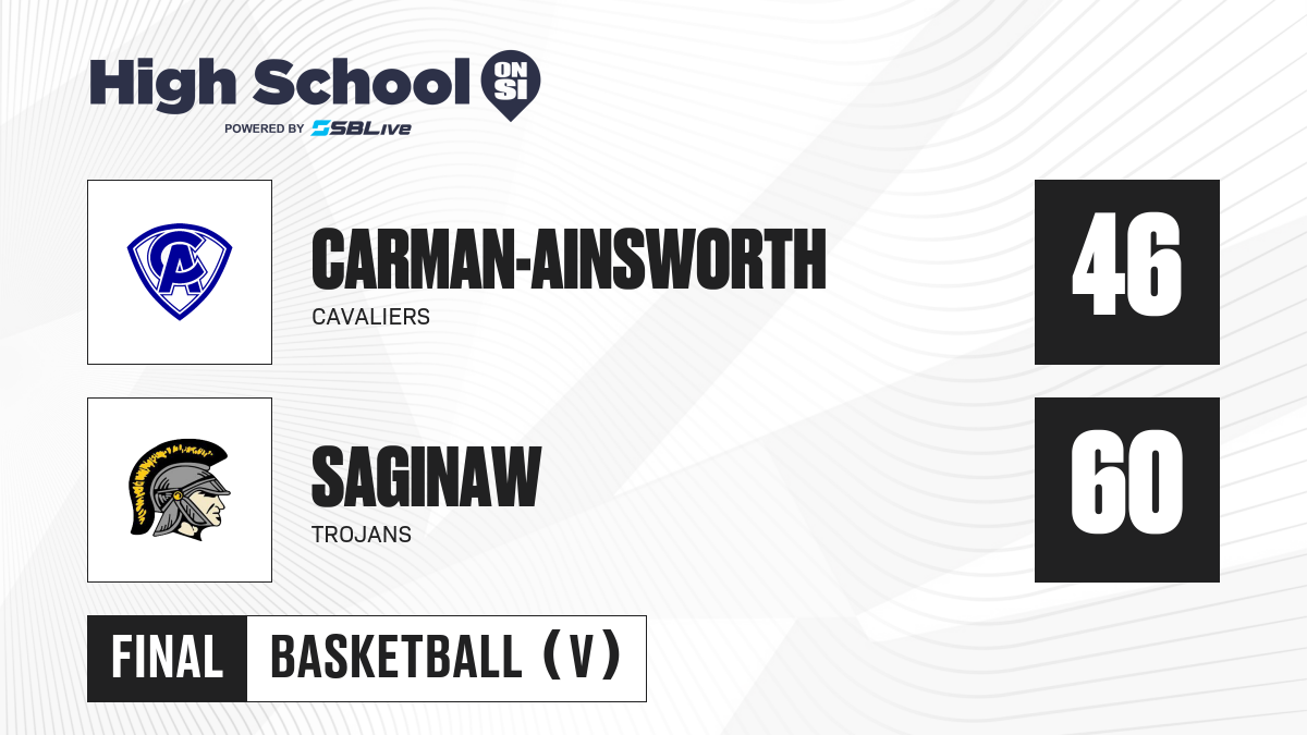 Carman-Ainsworth vs Saginaw Boys Basketball - Jan 14, 2025 - High ...