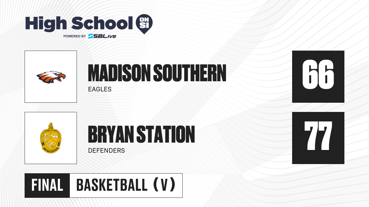 Madison Southern vs Bryan Station Boys Basketball - Jan 22, 2025 - High ...