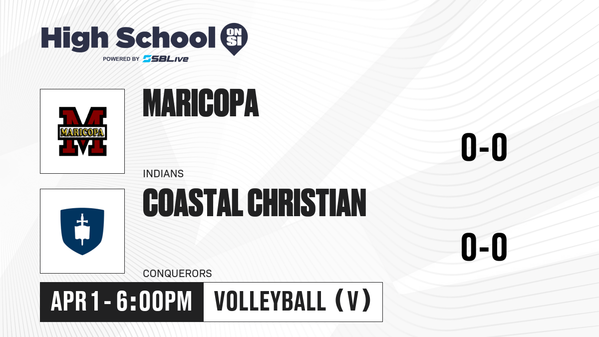 Maricopa vs Coastal Christian Boys Volleyball - Apr 1, 2025 - High ...