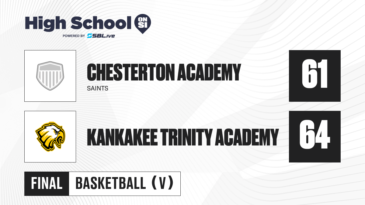 Chesterton Academy vs Kankakee Trinity Academy Boys Basketball - Feb 8 ...