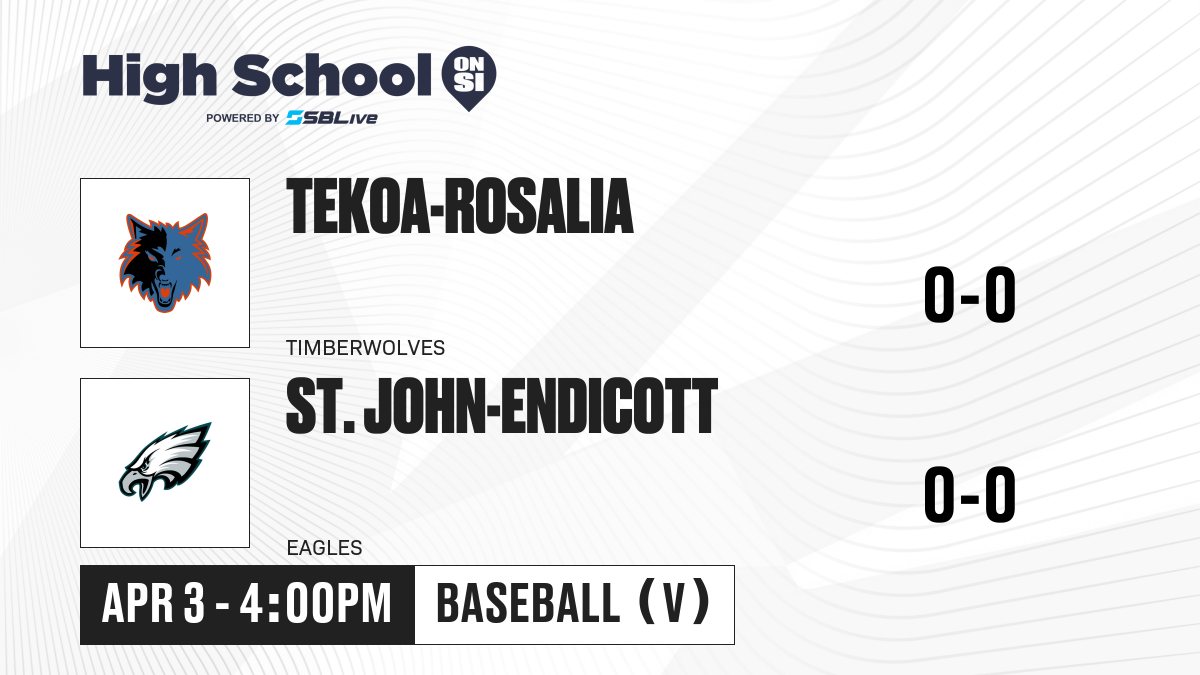 Tekoa-Rosalia vs St. John-Endicott Baseball - Apr 4, 2025 - High School ...