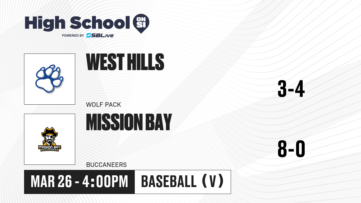 West Hills vs Mission Bay Baseball - Mar 26, 2025 - High School On SI