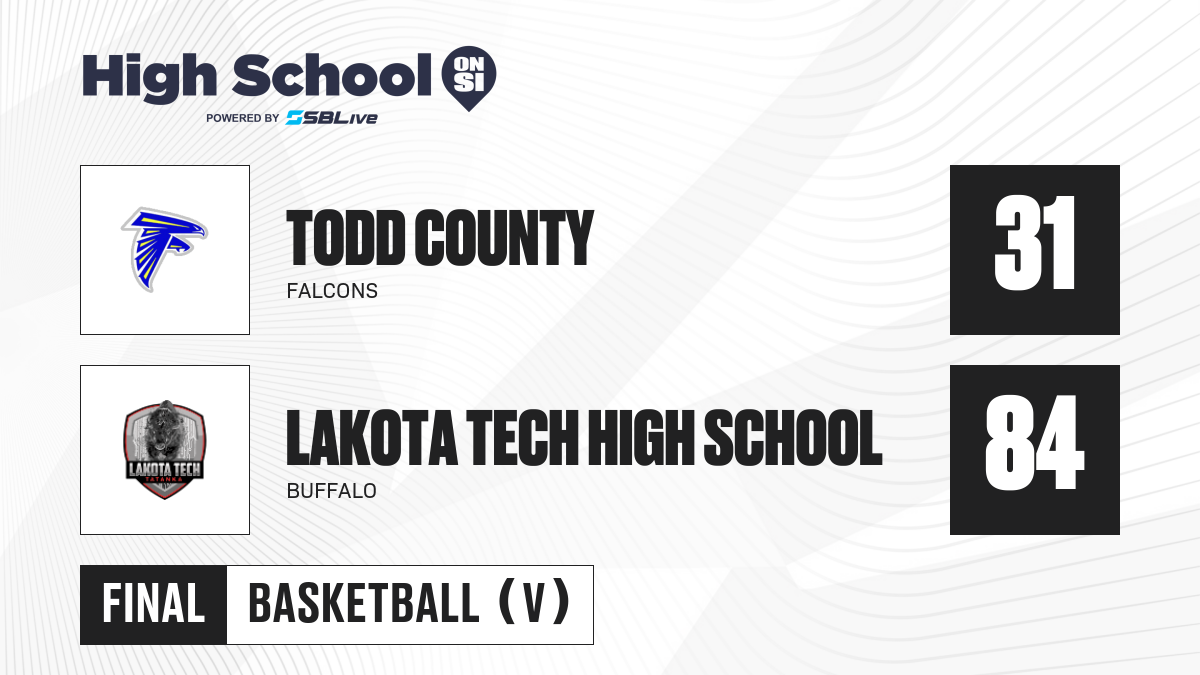 Todd County vs Lakota Tech High School Girls Basketball - Feb 25, 2025 ...