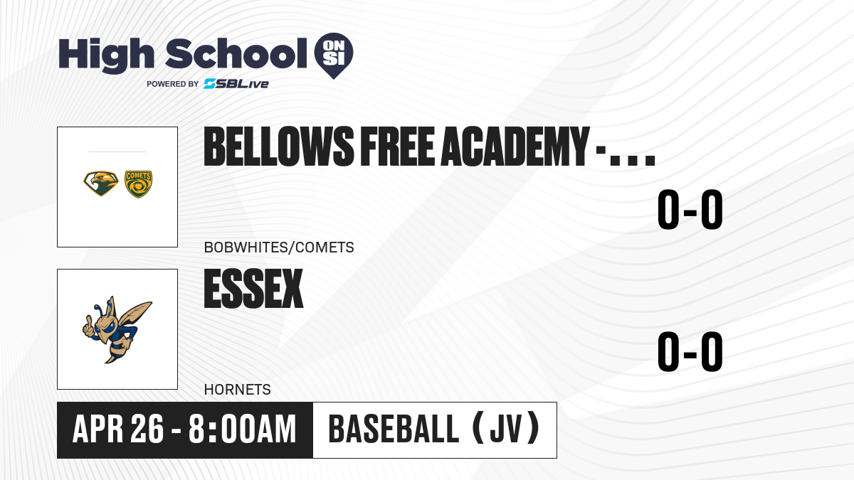 Bellows Free Academy - St. Albans vs Essex JV Baseball - Apr 26, 2025 ...