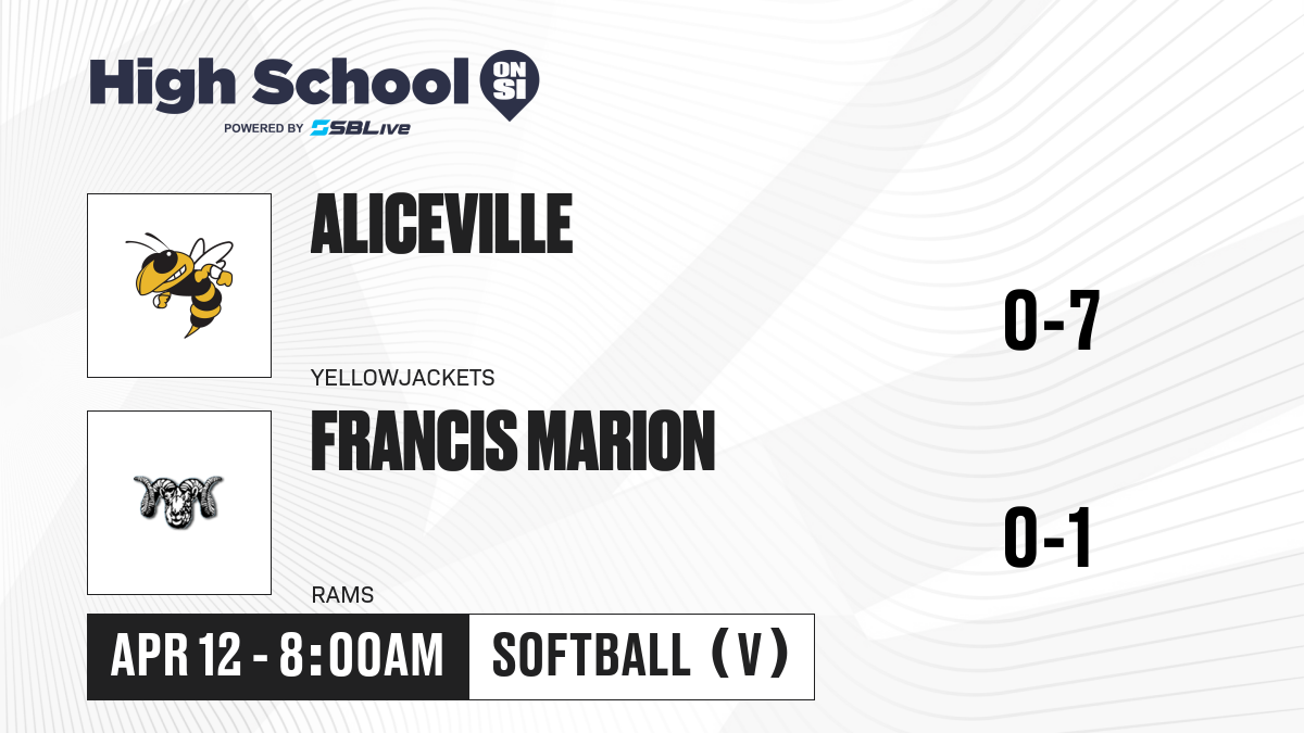 Aliceville vs Francis Marion Softball - Mar 15, 2025 - High School On SI