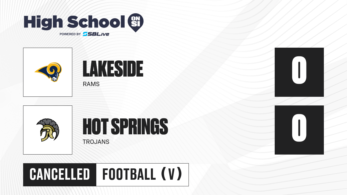 Lakeside vs Hot Springs Football Oct 31, 2025 High School On SI