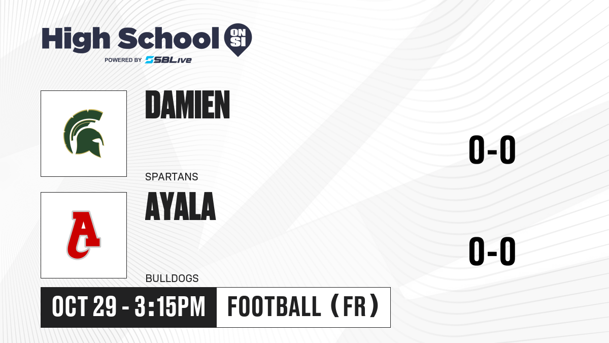 Damien vs Ayala Fr Football - Oct 29, 2025 - High School On SI