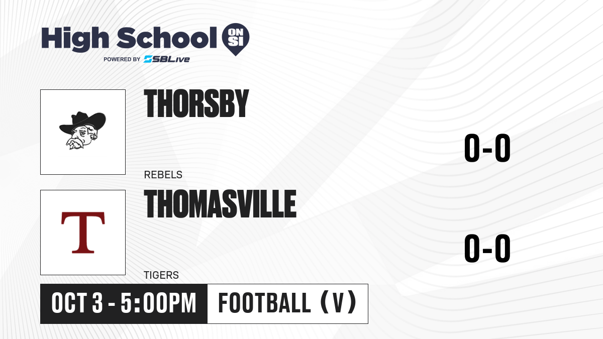 Thorsby Vs Thomasville Football - Oct 3, 2025 - High School On Si