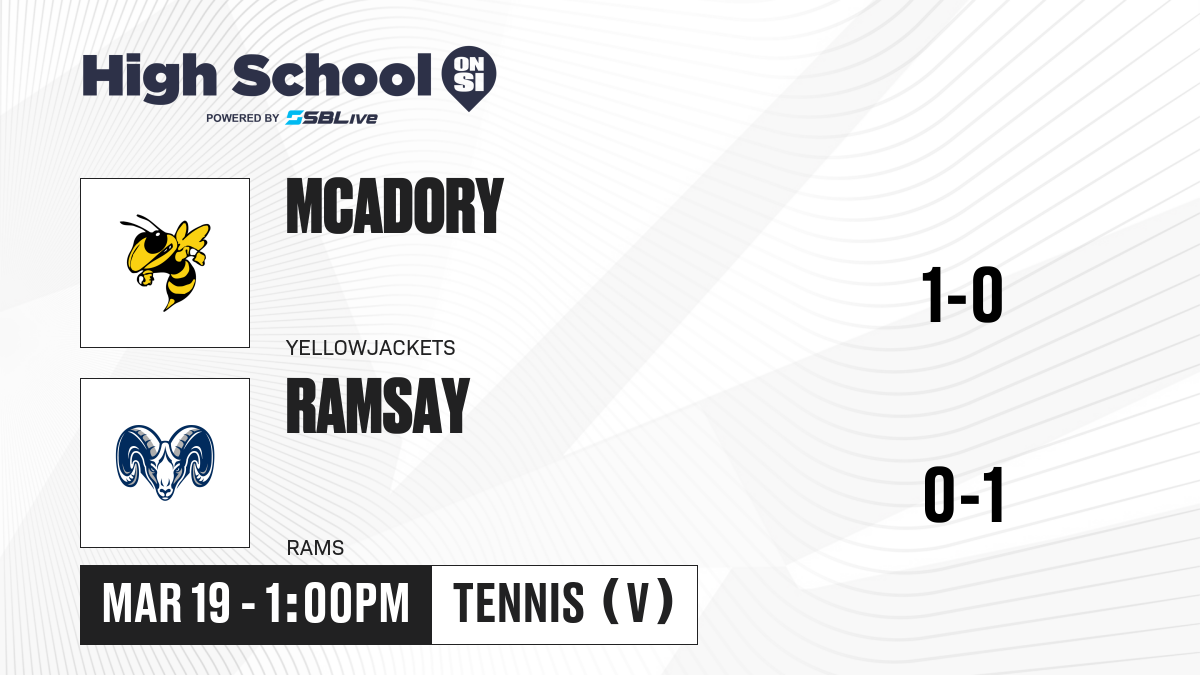 McAdory vs Ramsay Boys Tennis - Mar 19, 2025 - High School On SI