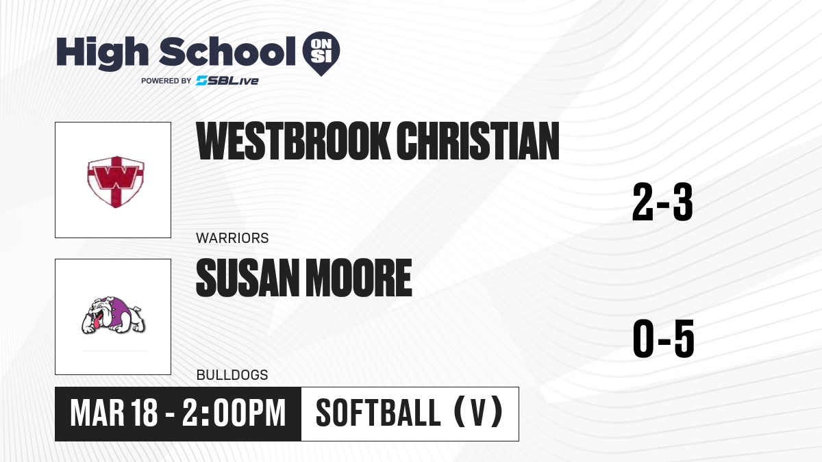 Westbrook Christian vs Susan Moore Softball - Mar 18, 2025 - High ...